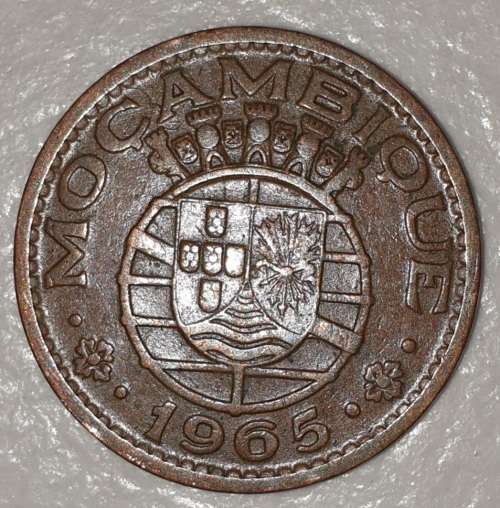 1965 - 1 ESCUDO - MOCAMBIQUE - MOZAMBIQUE - (Bronze)